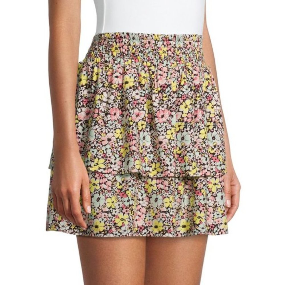 No Boundaries Juniors' Smocked Mini Skirt XL 15-16 - Picture 2 of 5